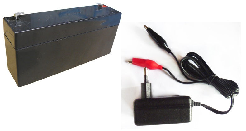 1 chargeur 220v ca 6vcc 7.2v + 1 batterie 6v 3.4ah pour jouet etc ECLATS DESTOCKAGE