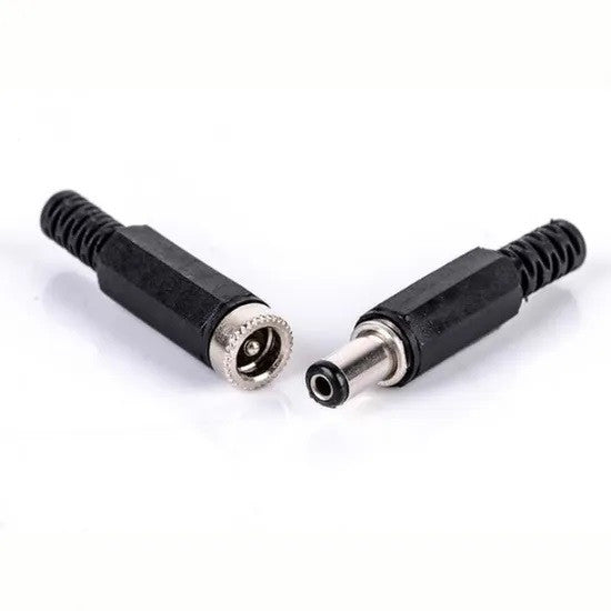 1 Connecteur d alimentation cc male + 1 femelle 2.1mm x 5.5mm ECLATS DESTOCKAGE