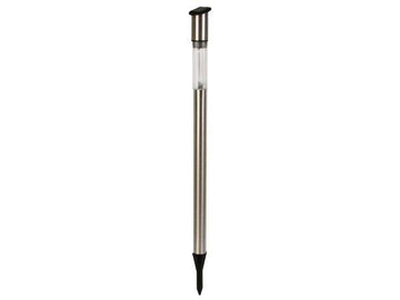 1 lampe eclairage lumiere solaire pour jardin socle tube 70cm poteau acier inoxydable csol09d/20 ECLATS DESTOCKAGE