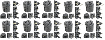 10 Adaptateurs blanc prise electrique secteur voyage us vers fiche euro chine japon canada - ECLATS DESTOCKAGE