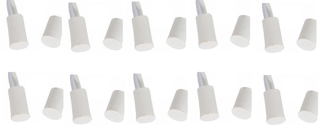 10 contacts nf encastre 10mm blanc ouverture detecteur capteur magnetique pour alarme ECLATS DESTOCKAGE