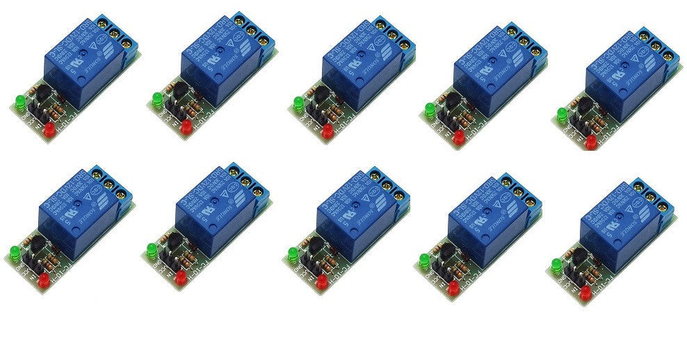 10 modules relais arduino 12v 1 canal 220v 10a domotique pic dsp bras avr arm mcu ECLATS DESTOCKAGE