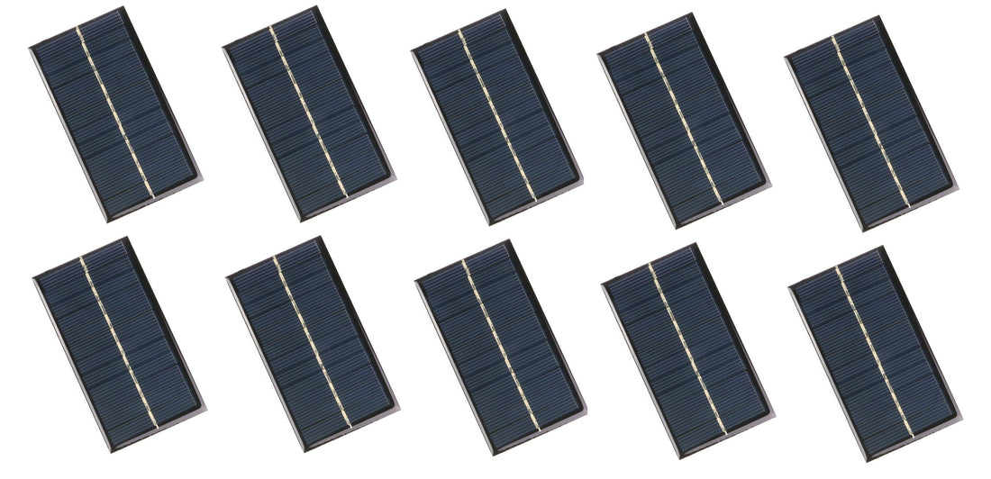 10 Panneaux Solaire 6v 1w soit 167mA 110*60mm Chargeur pour batterie alimentation systeme energie ECLATS DESTOCKAGE