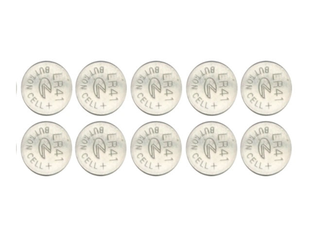 10 piles plates 1.55v telecommande 38mah sr41w - ECLATS DESTOCKAGE