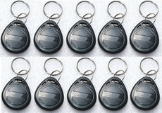 10 Tag 13.56mhz noir rfid ic iso14443A s50 clef porte cle etanche Anti-corrosion mifare nfc 1K