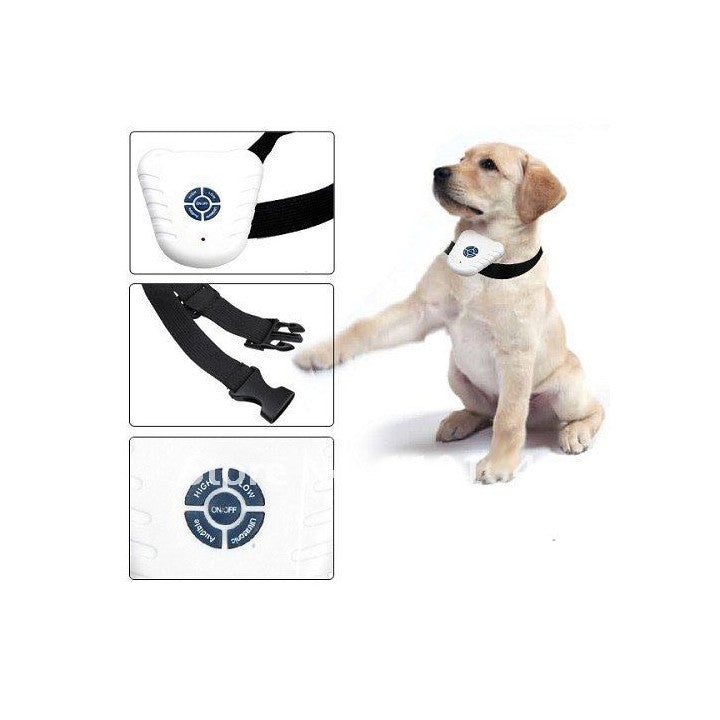 Collier anti aboiement ultrason repousse chien ultrasonique éducation 9921 ECLATS DESTOCKAGE