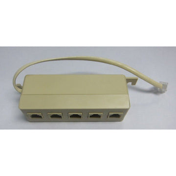 Multiprise telephonique rj11 mâle vers 5 rj11 repartiteur femelles prise telephone cordon ECLATS DESTOCKAGE