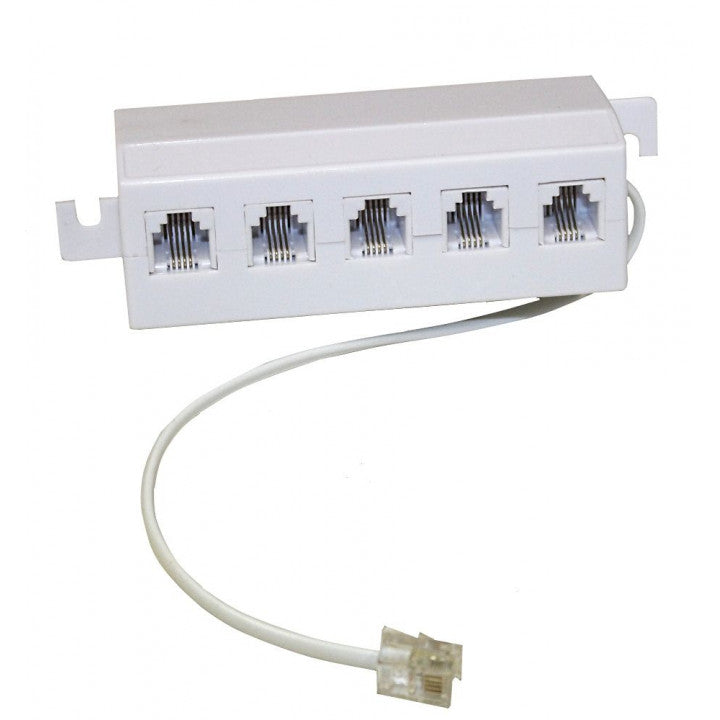 Multiprise telephonique rj11 mâle vers 5 rj11 repartiteur femelles prise telephone cordon ECLATS DESTOCKAGE