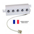 Multiprise telephonique rj11 mâle vers 5 rj11 repartiteur femelles prise telephone cordon ECLATS DESTOCKAGE