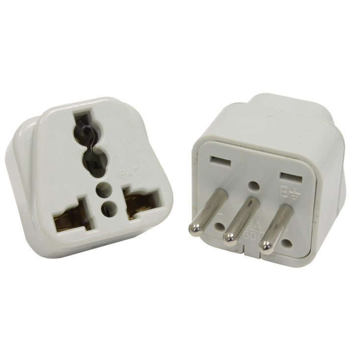 Adaptateur secteur voyage fiche electrique italie uruguay vers prise europe 10a 250v convertisseur ECLATS DESTOCKAGE