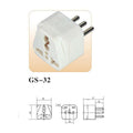 Adaptateur secteur voyage fiche electrique italie uruguay vers prise europe 10a 250v convertisseur ECLATS DESTOCKAGE