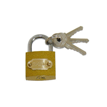 Cadenas securite 30 mm verrou antivol serrure laiton 30mm 3 clefs à code identique ECLATS DESTOCKAGE