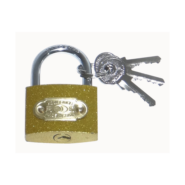 Cadenas securite 40mm 3 clefs verrou antivol barriere arceau de parking b310 ECLATS DESTOCKAGE