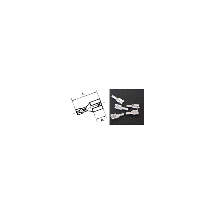 Lot de 100 cosses faston 4.8 mm non isolees copo1548m cosse faston 4.8mm ECLATS DESTOCKAGE