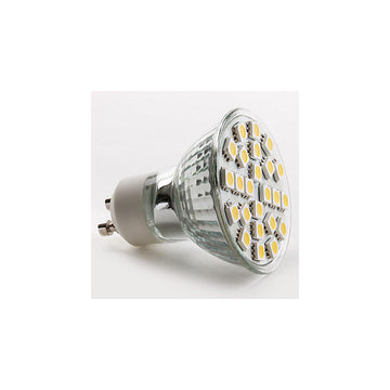Ampoule gu10 24 led 5w smd 5050 spot blanc chaud basse conso 220v 240v eclairage lumiere ECLATS DESTOCKAGE