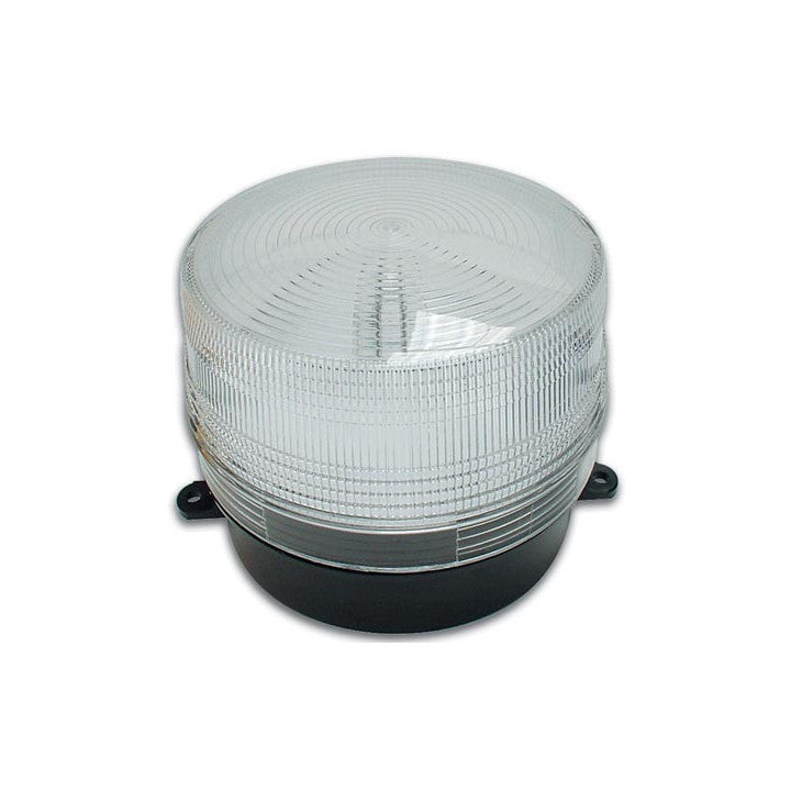 Flash alarme electronique xenon 6v 12v blanc haa100w esb-100 ø100x80mm ip 65 dispositif lumineux vol ECLATS DESTOCKAGE