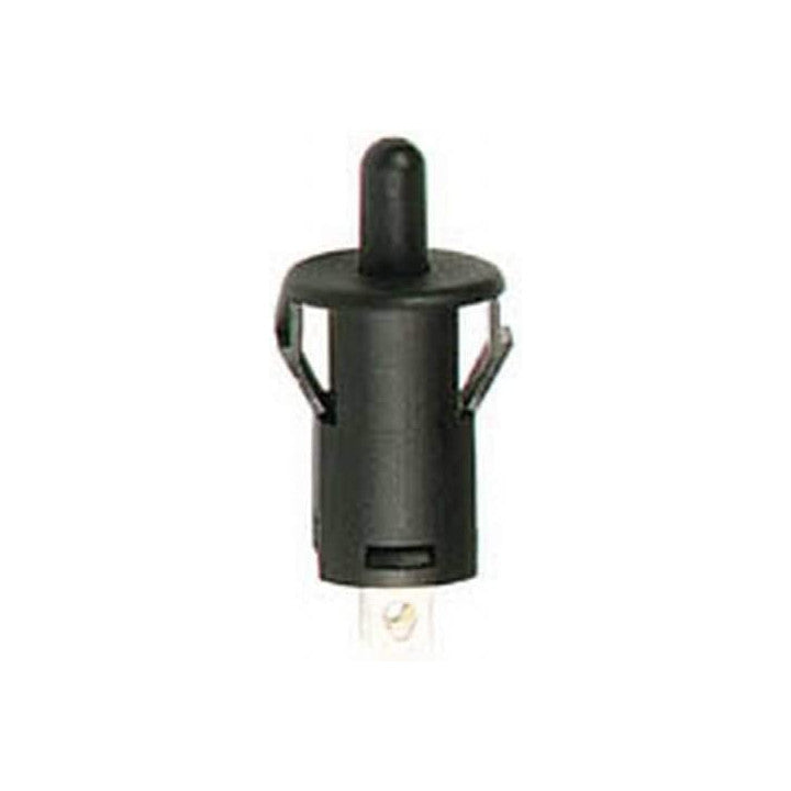 Contact autoprotection NF (porte ouverte) noir 2a 250v r1858c bouton poussoir encastrable rond - ECLATS DESTOCKAGE