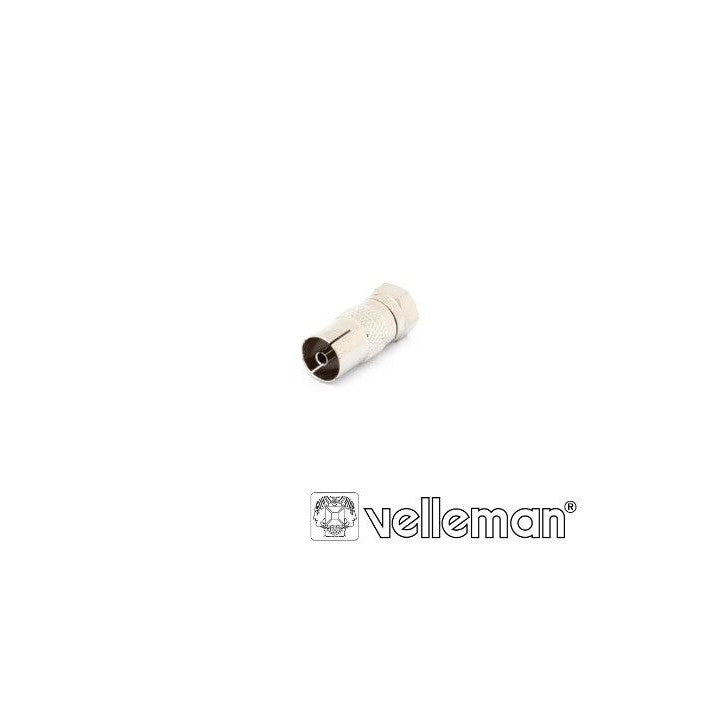 Fiche mâle f vers fiche femelle television adaptateur tv accessoires cf08 raccordement antennes ECLATS DESTOCKAGE