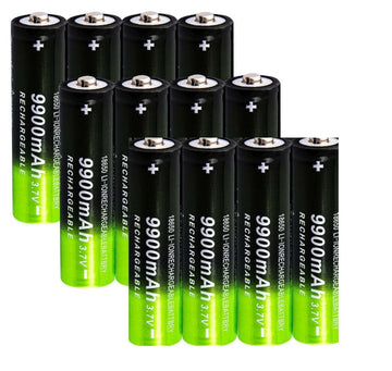 12 batteries rechargeable 18650 9a 9000mah 3.7v 6a KingWei li-ion pour lampe torche q5 - ECLATS DESTOCKAGE