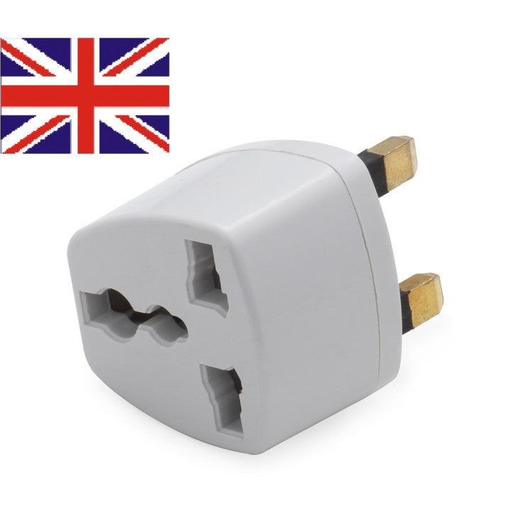 Adaptateur secteur gb voyage uk prise electrique europeenne vers fiche anglaise grande bretagne ECLATS DESTOCKAGE