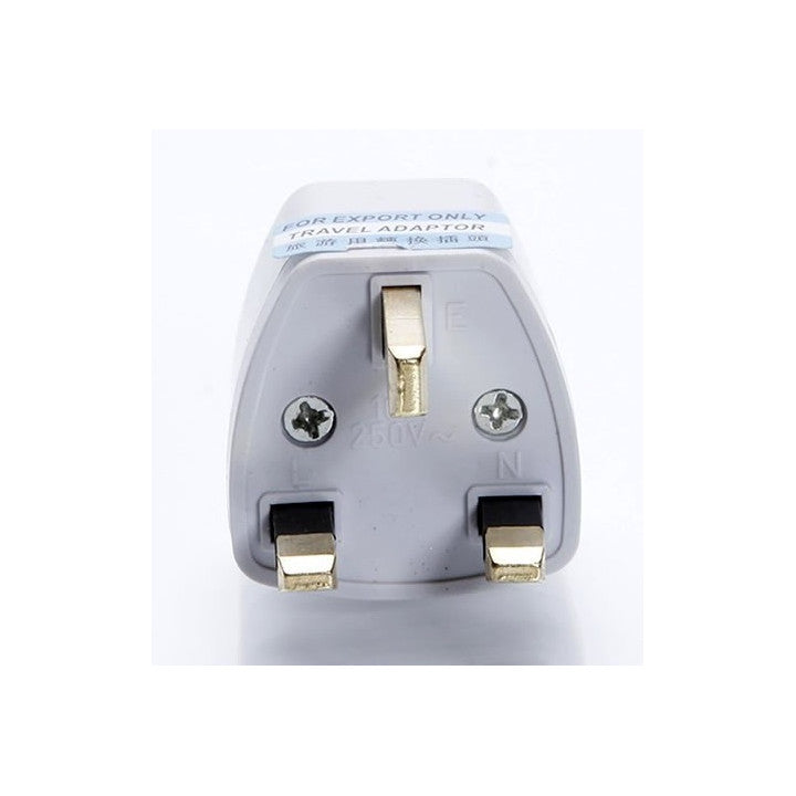 Adaptateur secteur gb voyage uk prise electrique europeenne vers fiche anglaise grande bretagne ECLATS DESTOCKAGE