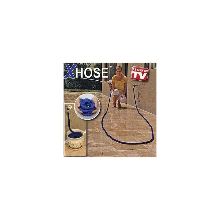 Tuyau arrosage extensible xhose 15m raccord rapide euro gardena boyau 50ft rétractable étirable ECLATS DESTOCKAGE