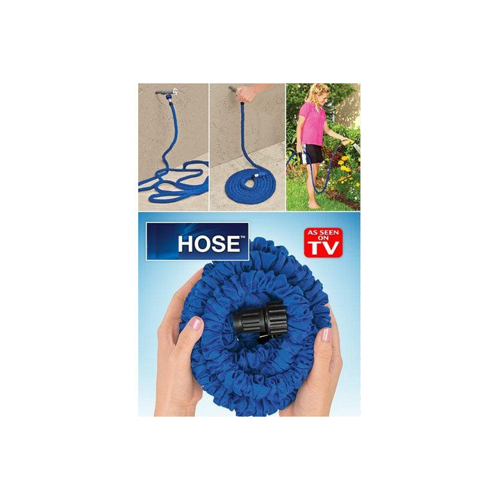 Tuyau arrosage extensible 8m xhose adaptateur rapide euro rétractable étirable 7.5m boyau 25ft ECLATS DESTOCKAGE