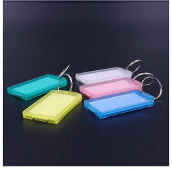 1 Porte-clé plastique solide grand affichage avec etiquette ECLATS DESTOCKAGE