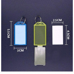 1 Porte-clé plastique solide grand affichage avec etiquette ECLATS DESTOCKAGE