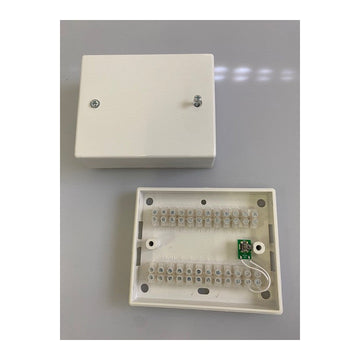 Boite jonction autoprotegee PVC 102x125x48mm boite derivation 24 plots jb30 boitier raccordement alarme telephonie ECLATS DESTOCKAGE