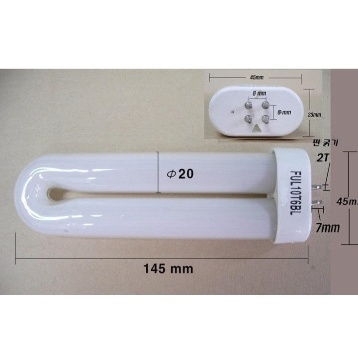 Tube neon actinique 8w 10w 15w blanc uv g10qa 4 pin 220v G10-Q4 ultraviolet K689U10 ful10t6bl tue insecte 14cm BBL-10 ECLATS DESTOCKAGE