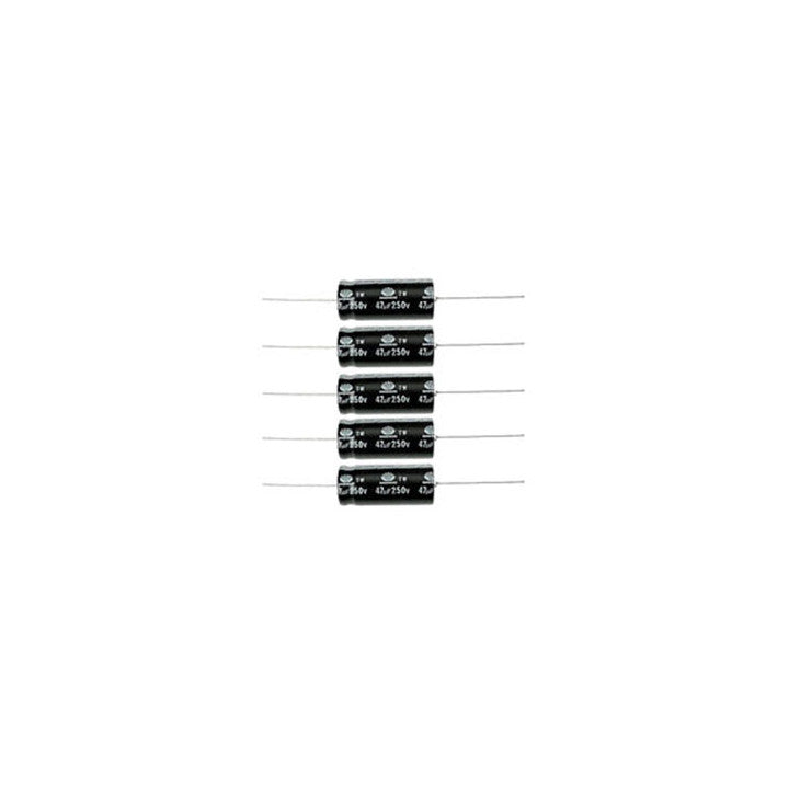 Condensateur chimique axial 25v 47mf cdcha25v47mf ECLATS DESTOCKAGE