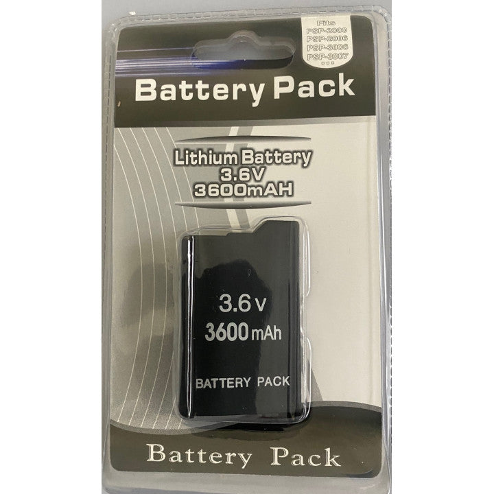 Batterie lithium 3.6v 3600mah psp 2000 3000 ds lite gameboy nintendo psp2000 psp3000 slim plate ECLATS DESTOCKAGE