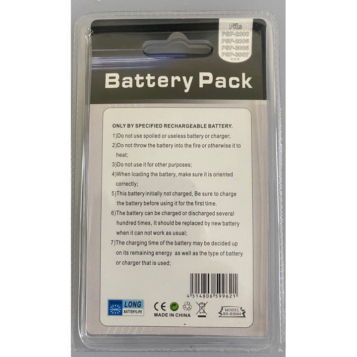 Batterie lithium 3.6v 3600mah psp 2000 3000 ds lite gameboy nintendo psp2000 psp3000 slim plate ECLATS DESTOCKAGE
