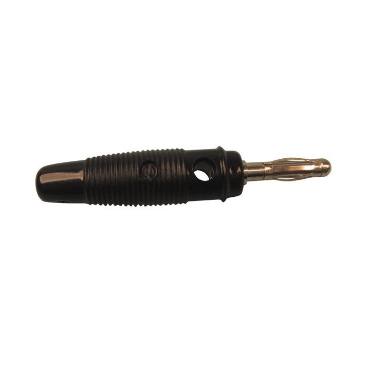 Fiche banane 4mm repiquable noire connecteur connexion prise electrique cm19b velleman ECLATS DESTOCKAGE