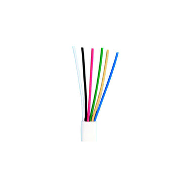 Cable telephonique 6 fils plat pour rj09, rj11, rj12 (le mètre) fil telephone ECLATS DESTOCKAGE