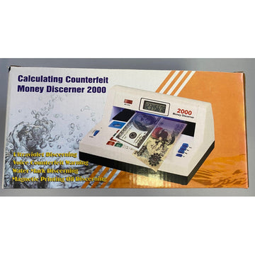 Detecteur uv sonore faux billets banque calculatrice detection dp-2000 ECLATS DESTOCKAGE
