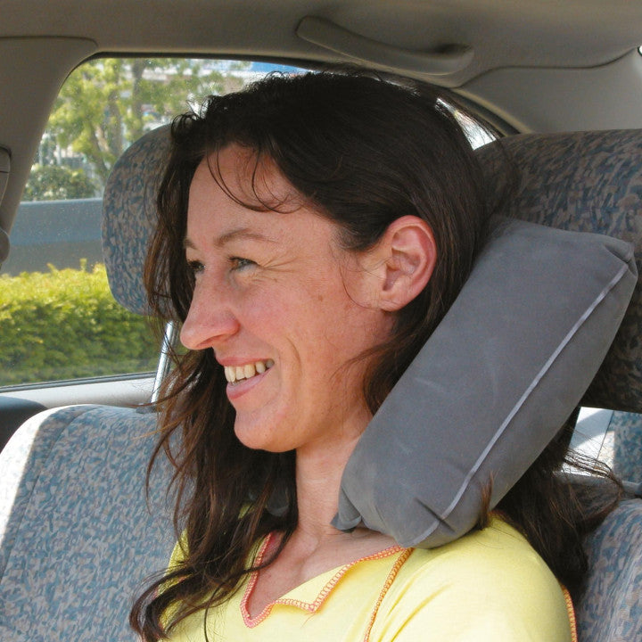 Coussin gonflable voyage avion loisir voiture bus pour repos du cou ECLATS DESTOCKAGE