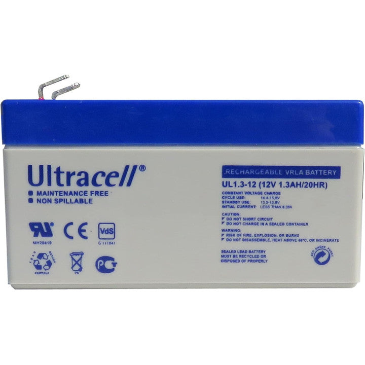 Batterie rechargeable 12v 1.2a 1,2ah ul1.3 12 faston 4.8mm accu plomb gel 1.3ah accumulateur ECLATS DESTOCKAGE