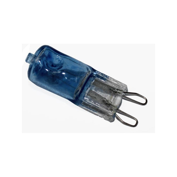 Ampoule halogene g9 blanc froid avec film bleue 40w 220v equivalent 30w 35w 45w 50w blanc froid 230v ECLATS DESTOCKAGE