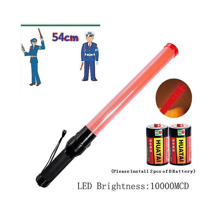 Baton lumineux rouge led signalisation police route circulation voiture automobile avion xh-t5105 ECLATS DESTOCKAGE