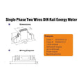 Compteur energie electrique monophase dds238 wattmetre rail din 220v indicateur consommation ECLATS DESTOCKAGE