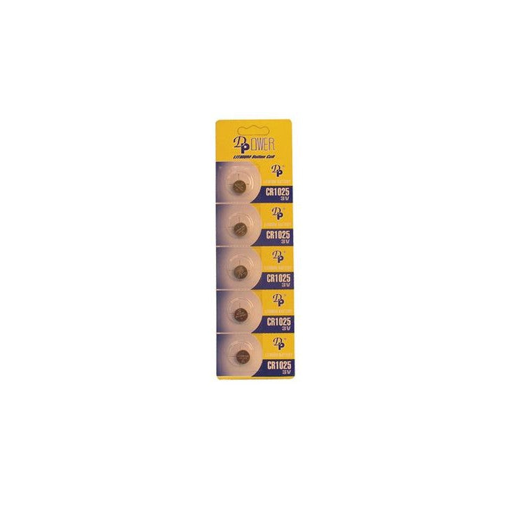 5 piles bouton lithium 3vcc 30mah cr1025 alimentation tension 3v cr1025c ECLATS DESTOCKAGE