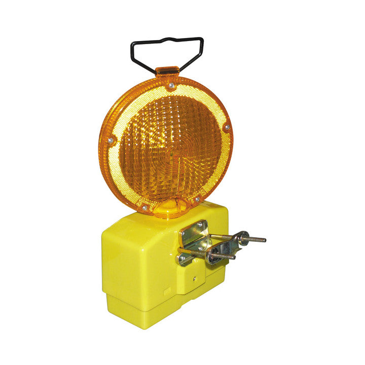 Lampe de chantier 6v lanterne ambre 2 leds eclairage lumiere secour securité routiere as-9801 ECLATS DESTOCKAGE