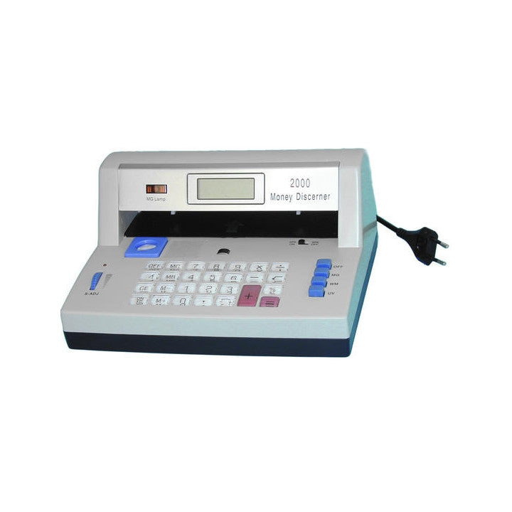 Detecteur uv sonore faux billets banque calculatrice detection dp-2000 ECLATS DESTOCKAGE