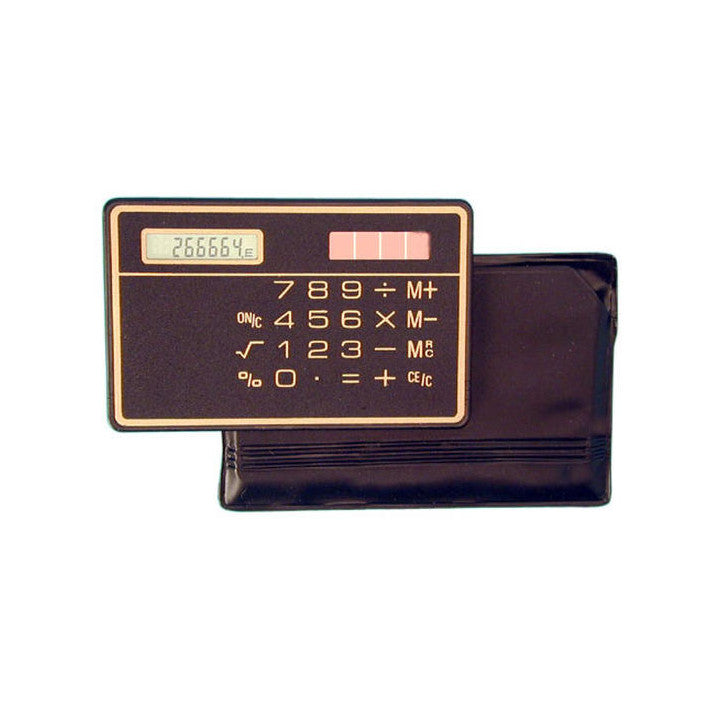 Calculatrice electronique solaire calculette carte de credit mince voyage compact ECLATS DESTOCKAGE