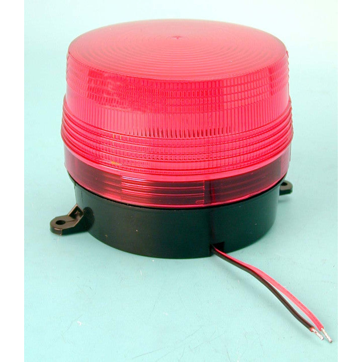 Flash alarme electronique xenon 6v 12v couleur rouge haa100r esb-100 ø100x80mm ip 65 ECLATS DESTOCKAGE