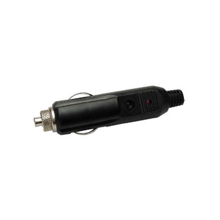 Fiche prise allume cigare 3a porte fusible mâle avec led automobile auto plugcl velleman ECLATS DESTOCKAGE