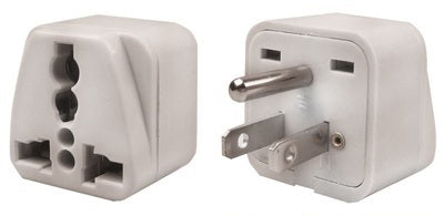 2 Adaptateur de voyage prise électrique monde vers usa etats-unis - ECLATS DESTOCKAGE
