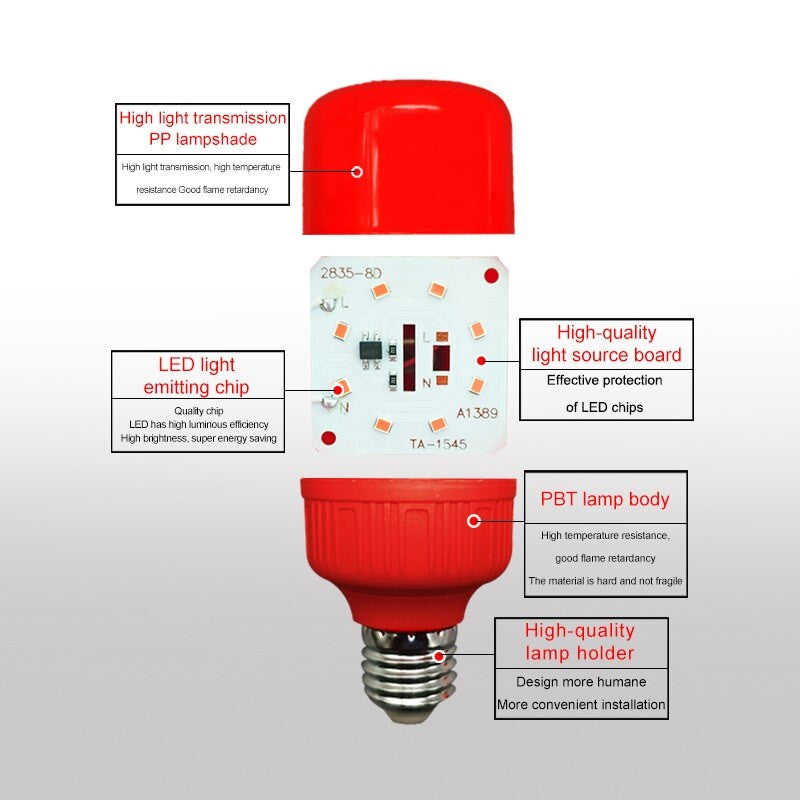2 Ampoules led e27 220v 10w lanterne rouge vacance festive economie d energie Lampe de noel ECLATS DESTOCKAGE